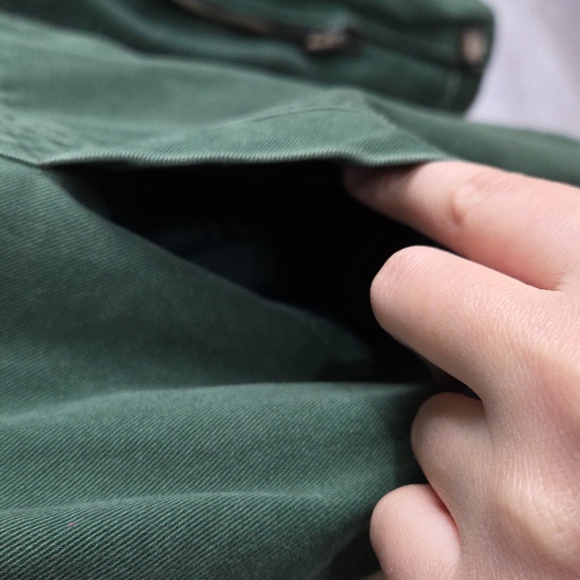 St. John's Bay Reversible Barn Jacket Green Plaid Corduroy Collar ?Medium? - Picture 9 of 12